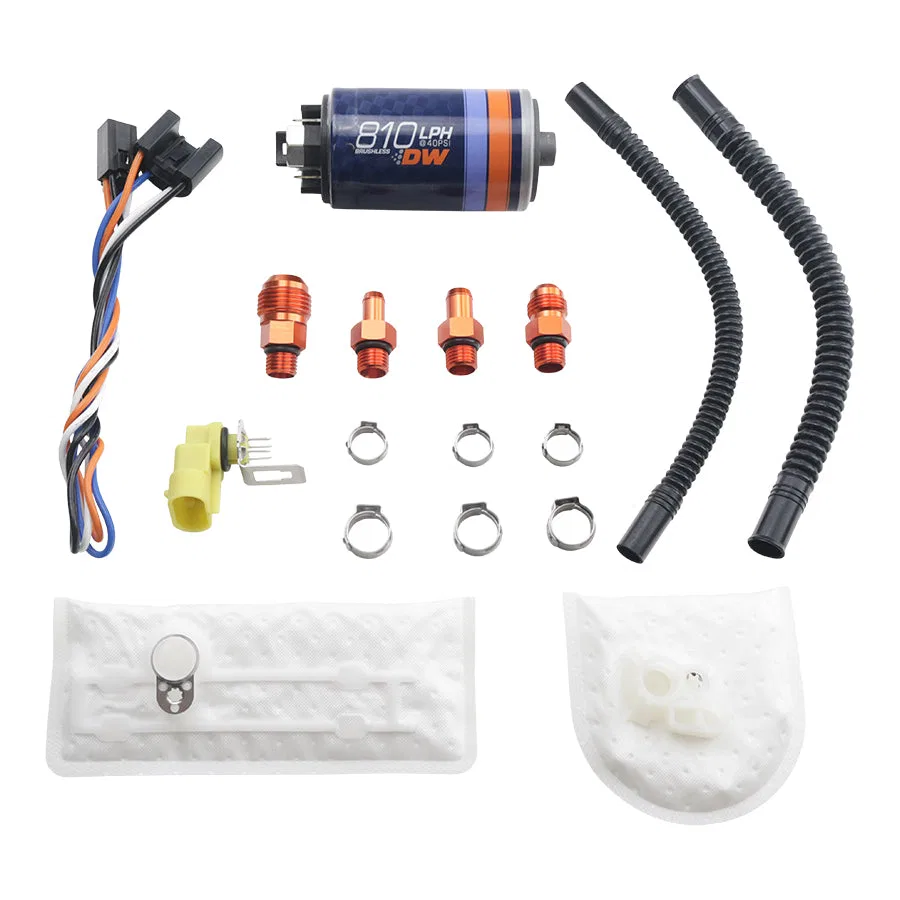 9-811-1002 – DEATSCHWERKS Fuel Pump Electric, In-Tank 810 LPH Flow Rate With 9-1002 Install Kit